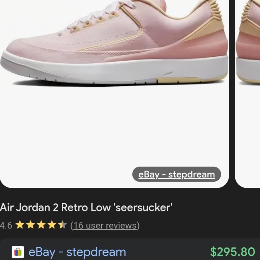 The Air Jordan 2 Retro Low 'Seersucker' Mens size 9.5 - Picture 6 of 8
